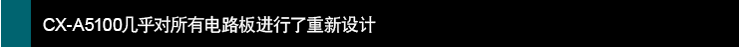 CX-A5100幾乎對(duì)所有電路板進(jìn)行了重新設(shè)計(jì)