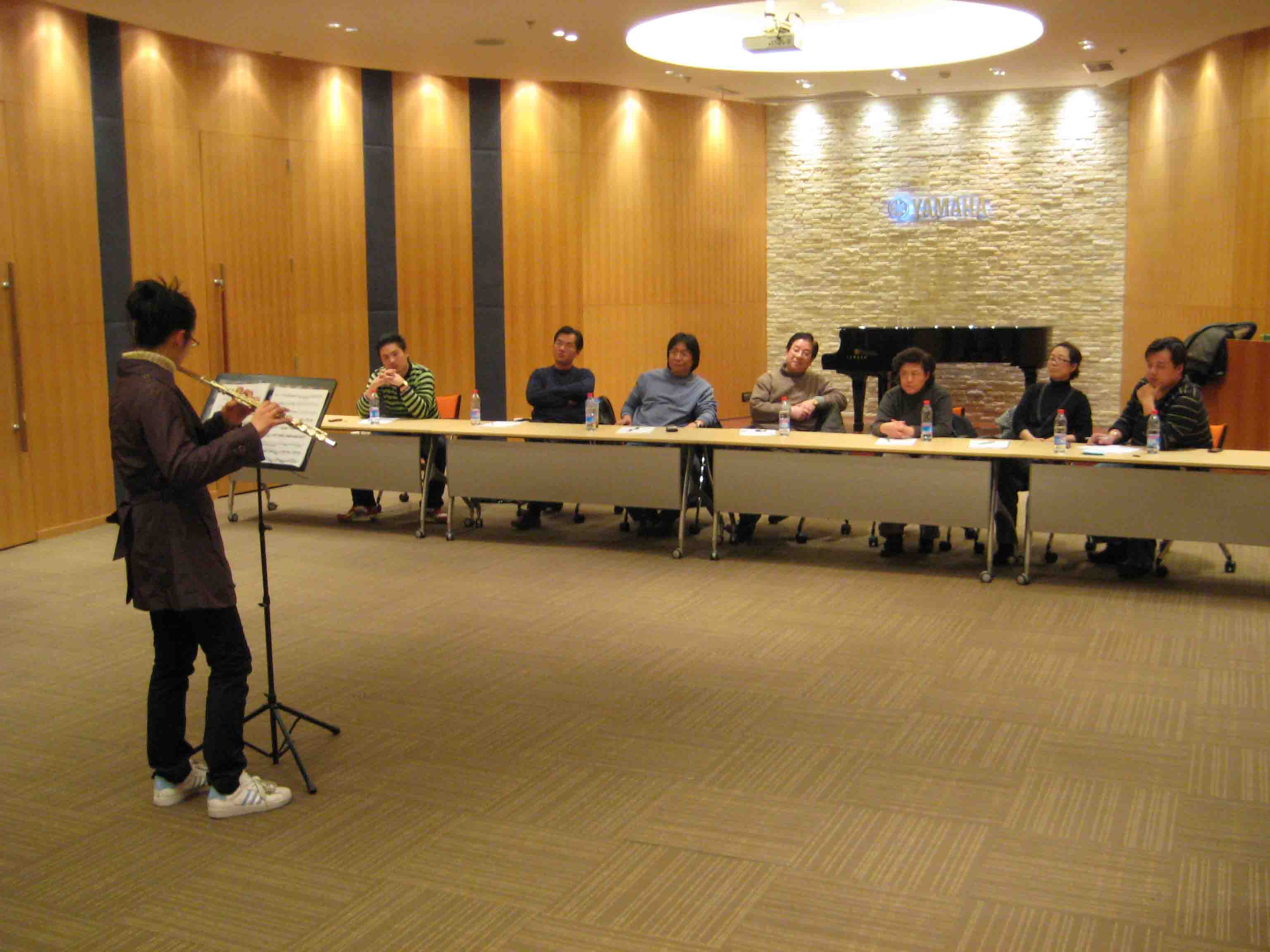 上海Academy長(zhǎng)笛樂團(tuán)新成員考核在雅馬哈樂器音響（中國(guó)）投資有限公司 EGG HALL舉行 