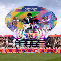 RIVAGE PM系列被用于悉尼展覽場(chǎng)體育場(chǎng)舉行的第七屆T20女子板球世界杯開幕式